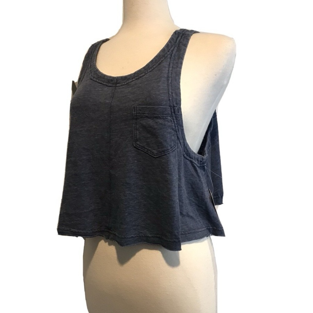 FP Movement by Free People Navy Blue Crop Tank Top